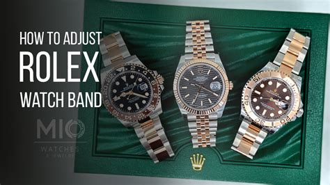 how to resize rolex band|adjusting rolex oysterflex watch band.